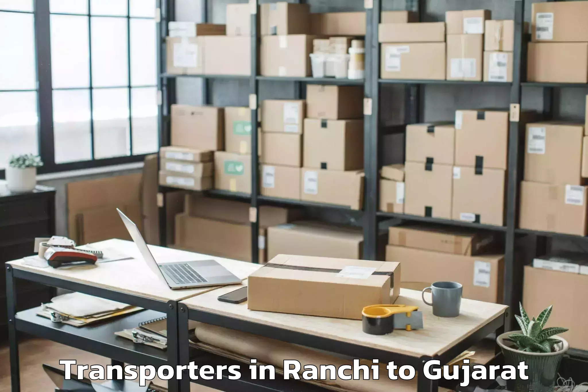 Book Ranchi to Ambaji Transporters Online